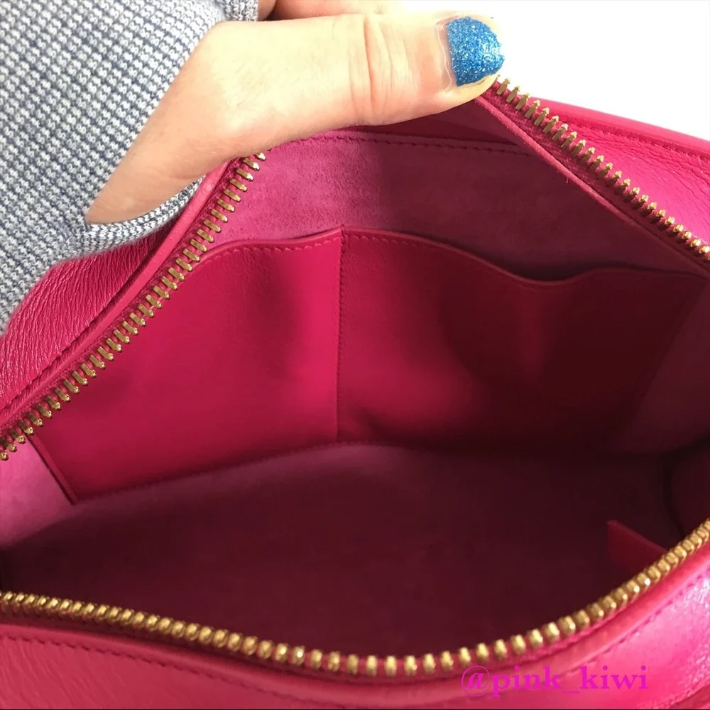 Saint Laurent Small Cabas Leather Satchel
